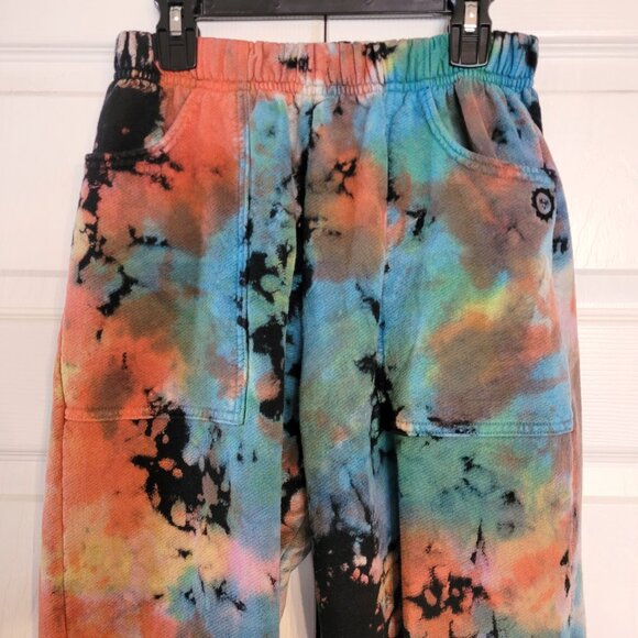 Big Bud Press CROPPED Rainbow Magic Waters Tie Dye Hoodie and Sweat Pants Set - Picture 9 of 11